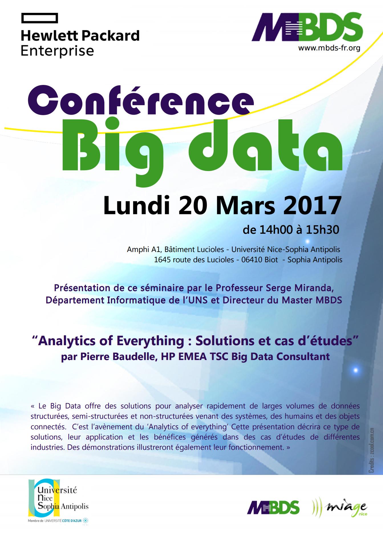 Affiche Conférence Big data