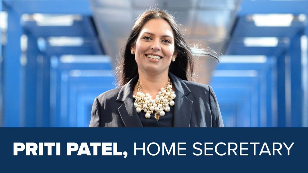 Priti Patel Home Secretary