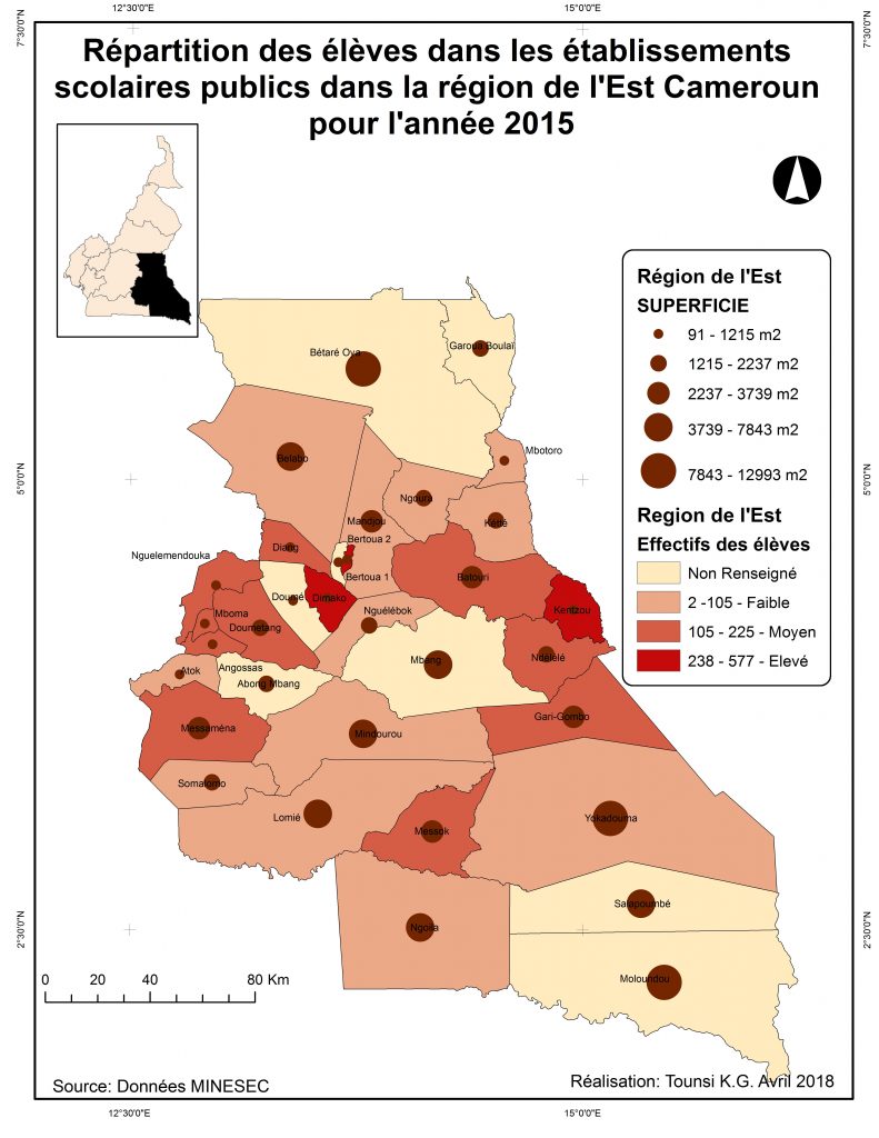 Répartition des élèves EST Cameroun