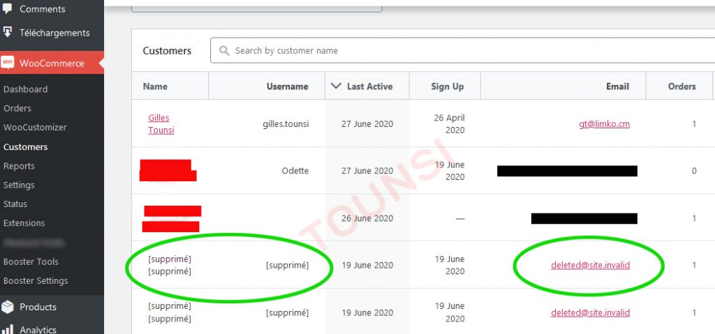 deleted@site.invalid Woocommerce
