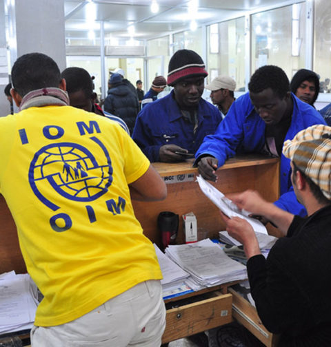 Receiving migrants from Lybia