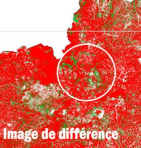 image différence teledétection