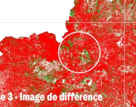 image différence teledétection