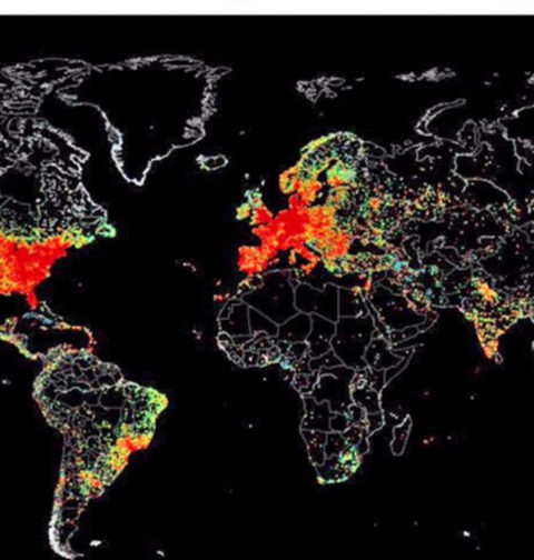 Carte Shodan appareils connectés