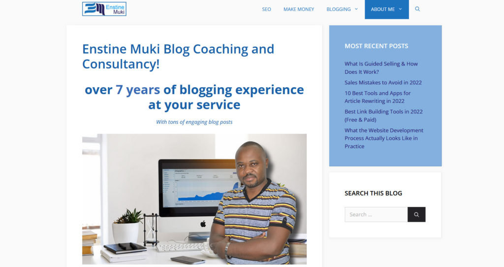 Enstine Muki  blog sur le coaching et le e-business