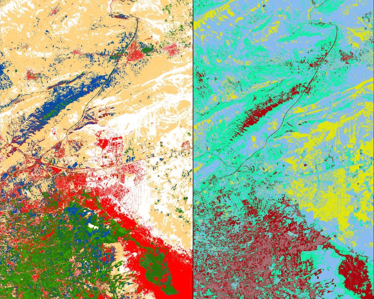 The difference between supervised and unsupervised classification.